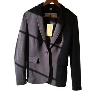 NWT Burberry Black Dark Navy Blazer - Size 14